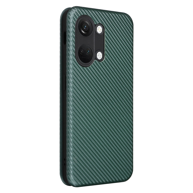 For OnePlus Ace 2V Carbon Fiber Texture Flip Leather Phone Case