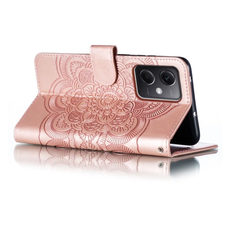 For Xiaomi Redmi Note 12 5G Global Sun Mandala Embossing Pattern Phone Leather Case