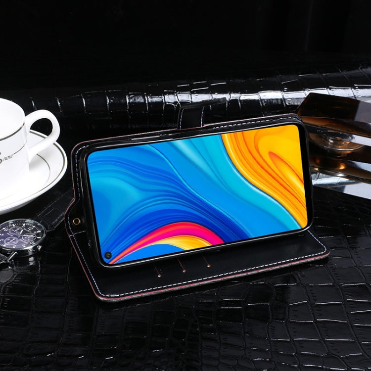 For Huawei Enjoy 10 idewei Crocodile Texture Horizontal Flip Leather Case with Holder & Card Slots & Wallet