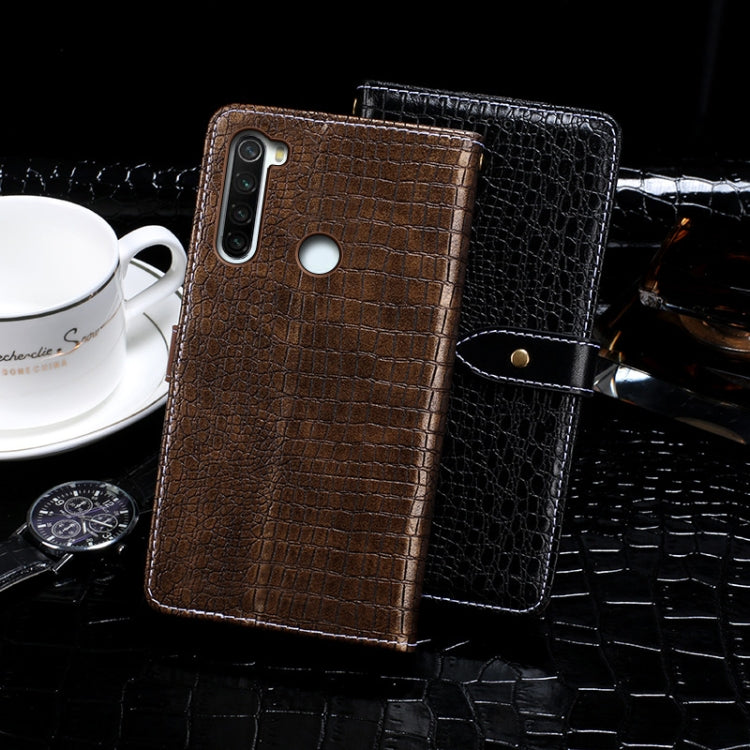 For Xiaomi Redmi Note 8T idewei Crocodile Texture Horizontal Flip Leather Case with Holder & Card Slots & Wallet