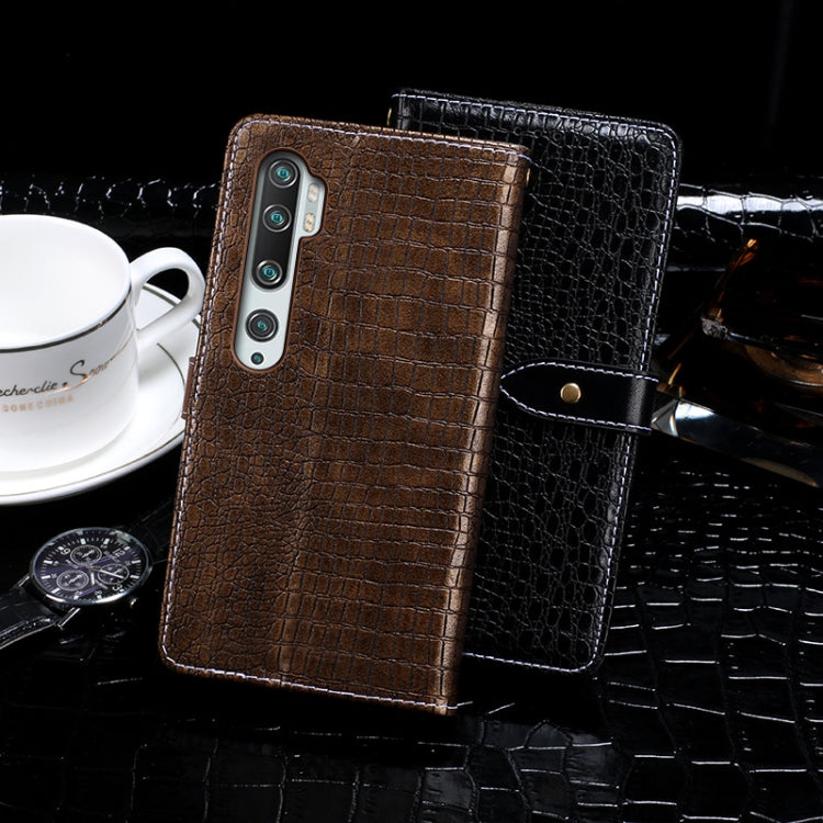 For Xiaomi Redmi CC9 Pro / Note 10 idewei Crocodile Texture Horizontal Flip Leather Case with Holder & Card Slots & Wallet