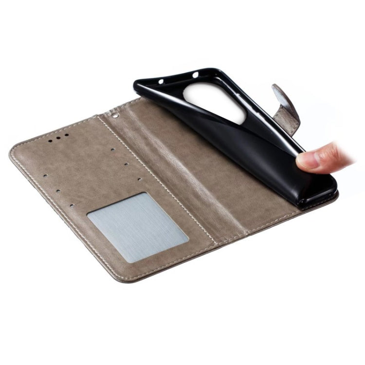 For Honor 80 Sun Mandala Embossing Pattern Phone Leather Case