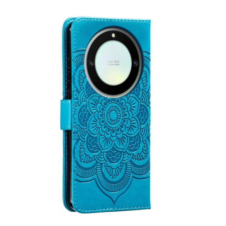 For Honor X40 Sun Mandala Embossing Pattern Phone Leather Case