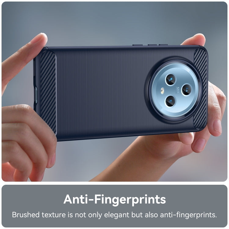 For Honor Magic5 Brushed Texture Carbon Fiber TPU Phone Case