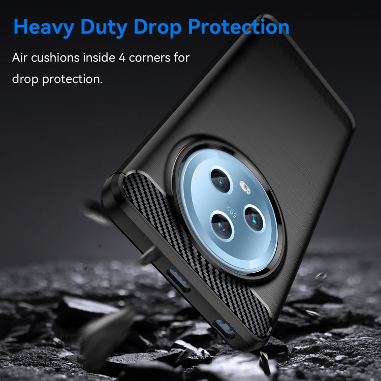 For Honor Magic5 Brushed Texture Carbon Fiber TPU Phone Case