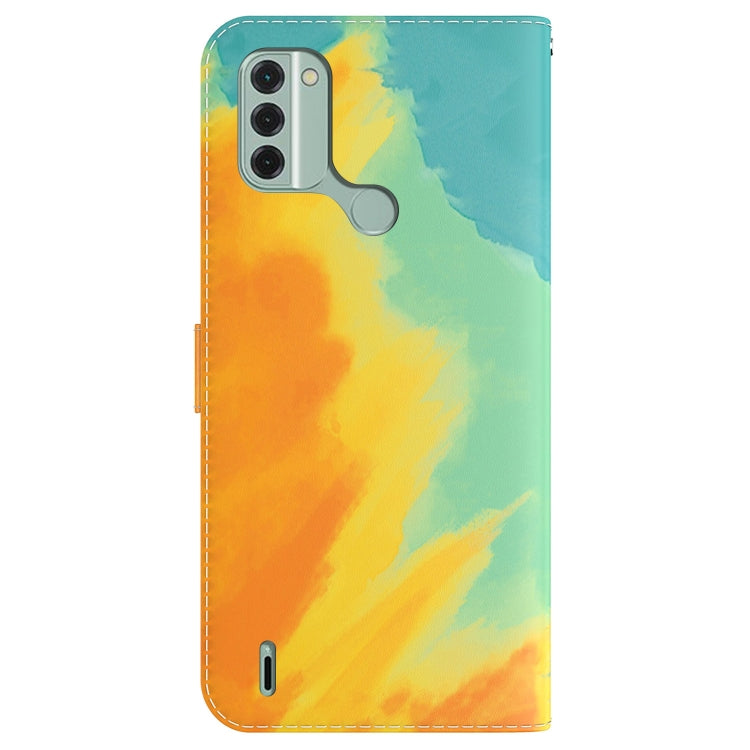 For Nokia C31 Watercolor Pattern Flip Leather Phone Case