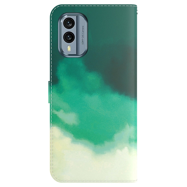 For Nokia X30 Watercolor Pattern Flip Leather Phone Case