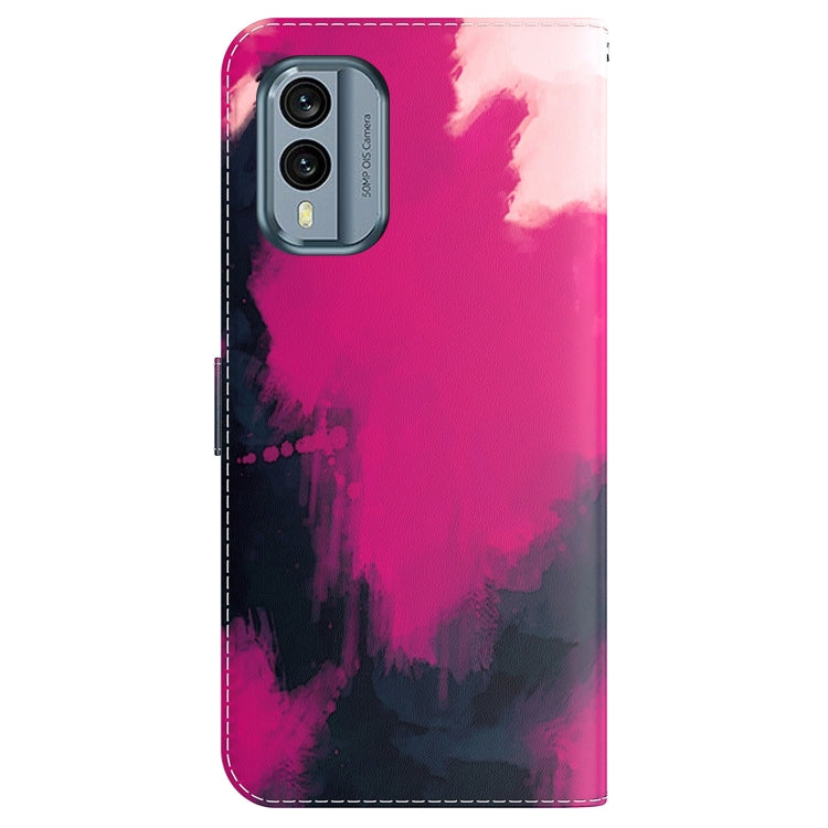 For Nokia X30 Watercolor Pattern Flip Leather Phone Case
