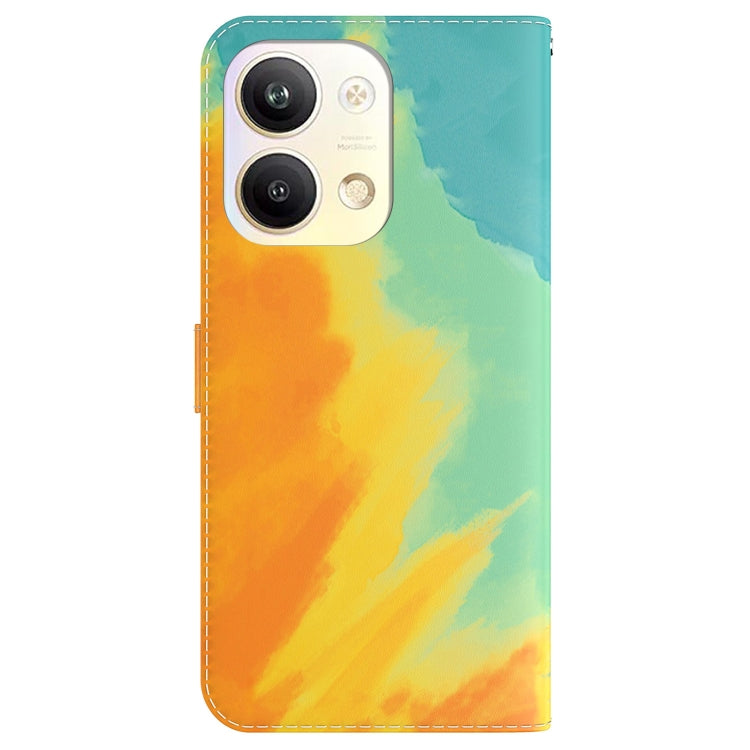 For OPPO Reno9 Pro Watercolor Pattern Flip Leather Phone Case