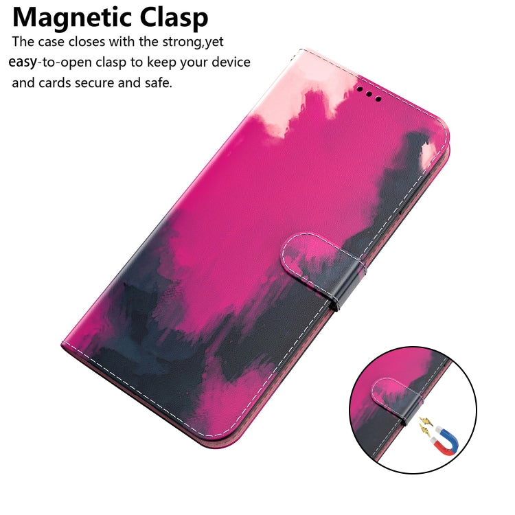 For TCL 408 Watercolor Pattern Flip Leather Phone Case