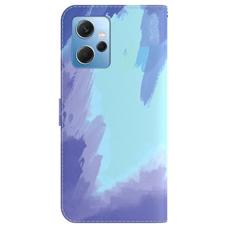 For Xiaomi Redmi Note 12 4G Global Watercolor Pattern Flip Leather Phone Case
