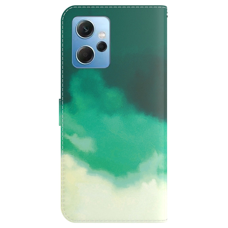 For Xiaomi Redmi Note 12 4G Global Watercolor Pattern Flip Leather Phone Case