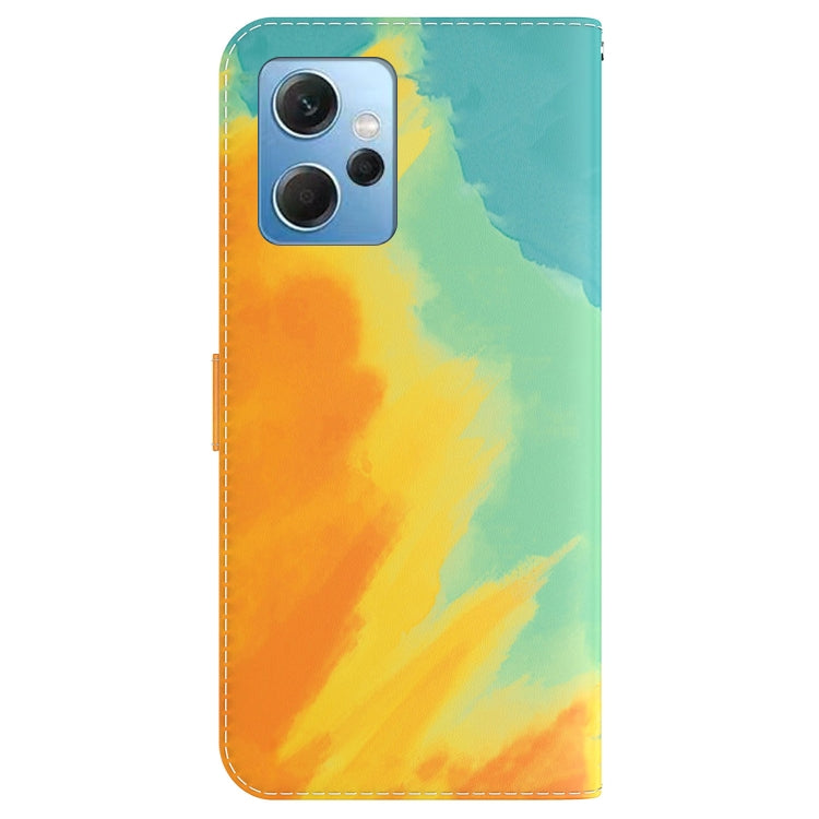 For Xiaomi Redmi Note 12 4G Global Watercolor Pattern Flip Leather Phone Case