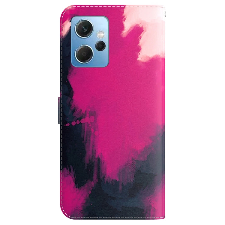 For Xiaomi Redmi Note 12 4G Global Watercolor Pattern Flip Leather Phone Case