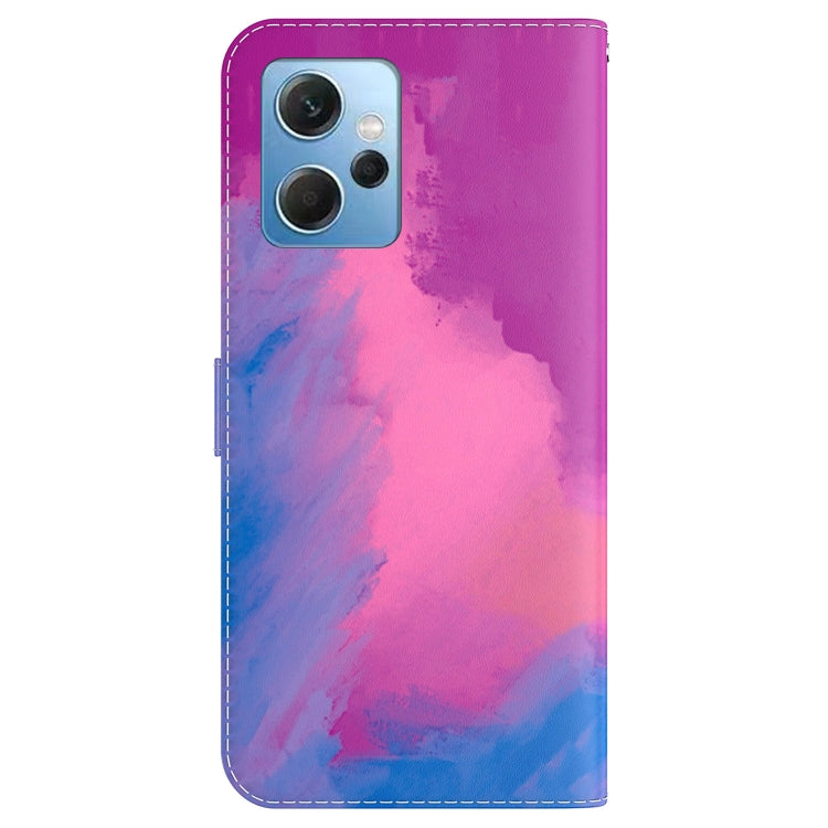 For Xiaomi Redmi Note 12 4G Global Watercolor Pattern Flip Leather Phone Case