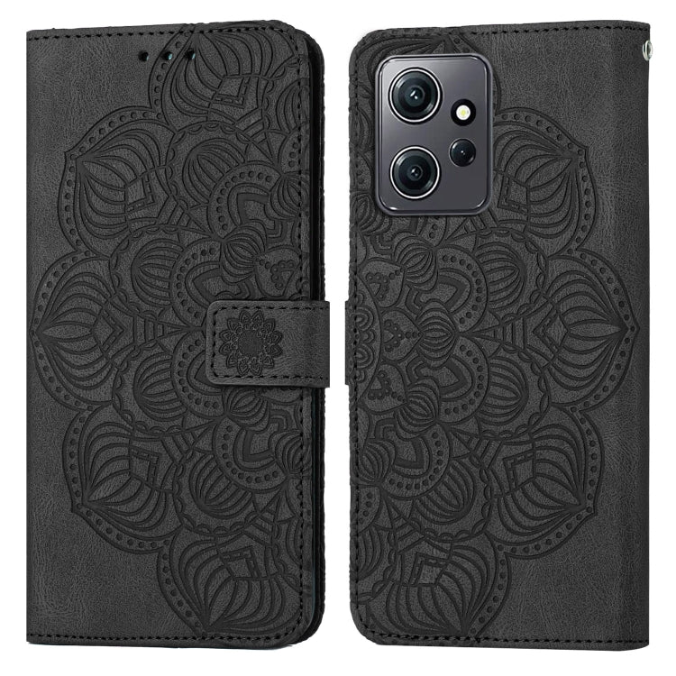 For Xiaomi Redmi Note 12 4G Global Mandala Embossed Flip Leather Phone Case
