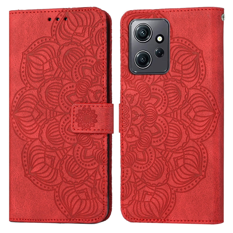 For Xiaomi Redmi Note 12 4G Global Mandala Embossed Flip Leather Phone Case