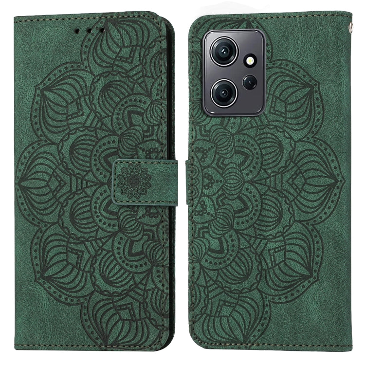For Xiaomi Redmi Note 12 4G Global Mandala Embossed Flip Leather Phone Case