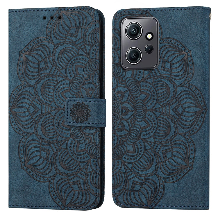 For Xiaomi Redmi Note 12 4G Global Mandala Embossed Flip Leather Phone Case