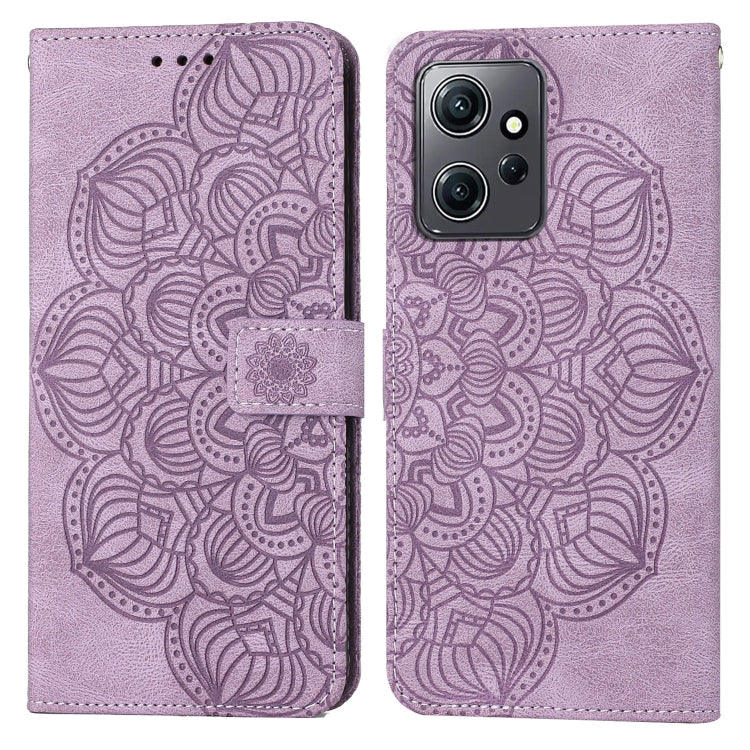 For Xiaomi Redmi Note 12 4G Global Mandala Embossed Flip Leather Phone Case