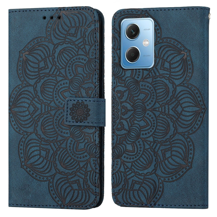 For Xiaomi Redmi Note 12 5G Global/Poco X5 Mandala Embossed Flip Leather Phone Case