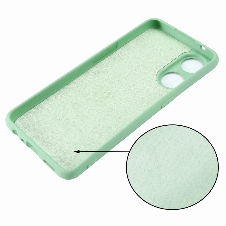 ForOPPO Reno8 T 4G Pure Color Liquid Silicone Shockproof Phone Case