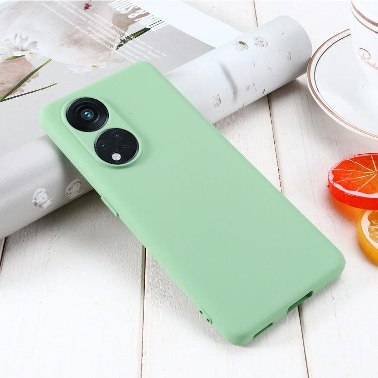 For OPPO Reno8 T 5G / A1 Pro Pure Color Liquid Silicone Shockproof Phone Case