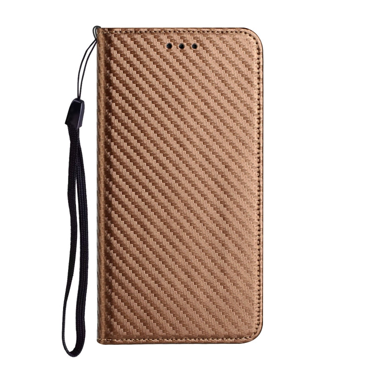 For Xiaomi Redmi 12C Carbon Fiber Texture Magnetic Flip Leather Phone Case