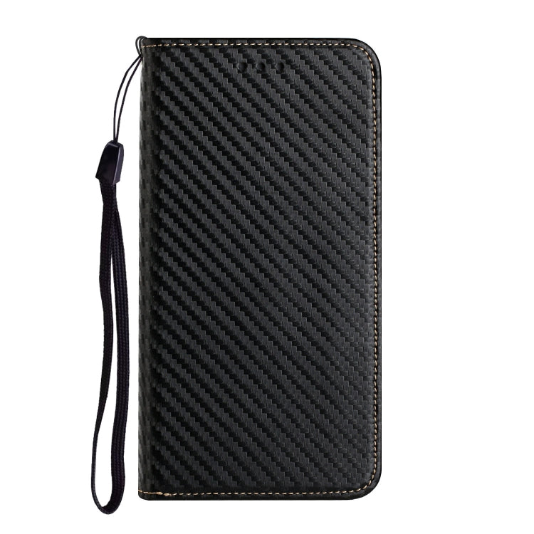 For Xiaomi Redmi Note 12 4G Global Carbon Fiber Texture Magnetic Flip Leather Phone Case
