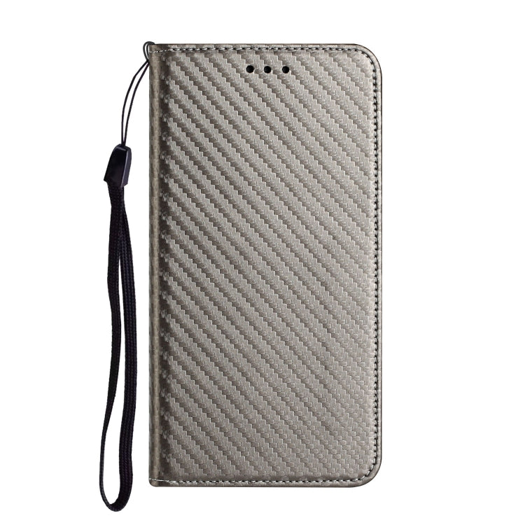 For Xiaomi Redmi Note 12 4G Global Carbon Fiber Texture Magnetic Flip Leather Phone Case
