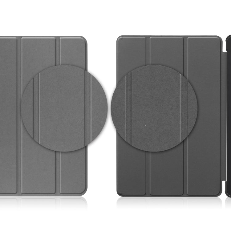 For Docomo dtab D-51C Custer Texture 3-Fold Holder Leather Tablet Case