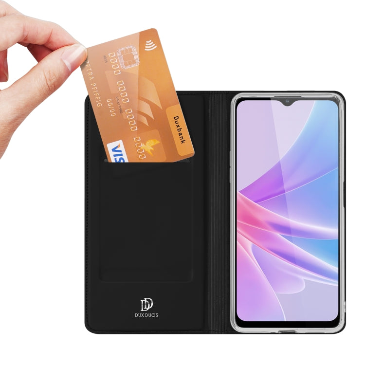 For OPPO A78 5G DUX DUCIS Skin Pro Series Horizontal Flip Phone Leather Case
