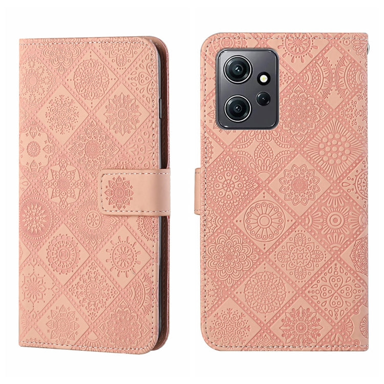 For Xiaomi Redmi Note 12 4G Global Ethnic Style Embossed Pattern Leather Phone Case