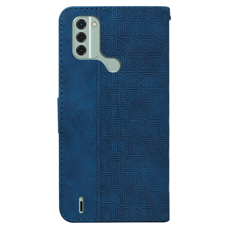 For Nokia C31 Geometric Embossed Leather Phone Case