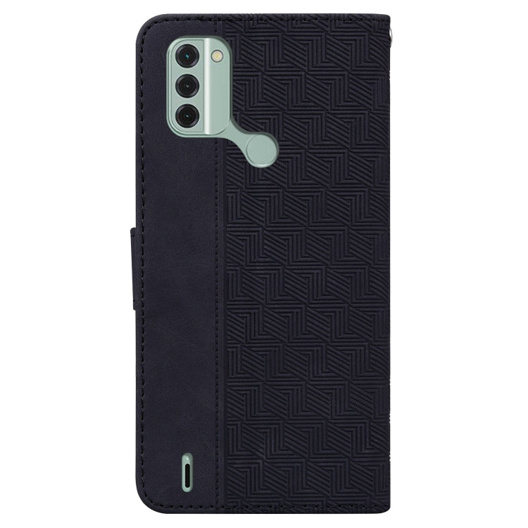 For Nokia C31 Geometric Embossed Leather Phone Case