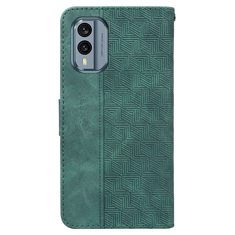 For Nokia X30 Geometric Embossed Leather Phone Case
