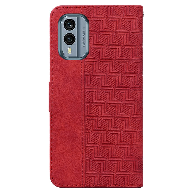 For Nokia X30 Geometric Embossed Leather Phone Case