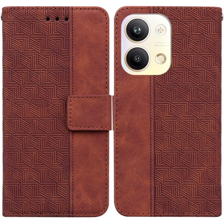 For OPPO Reno9 Pro Geometric Embossed Leather Phone Case