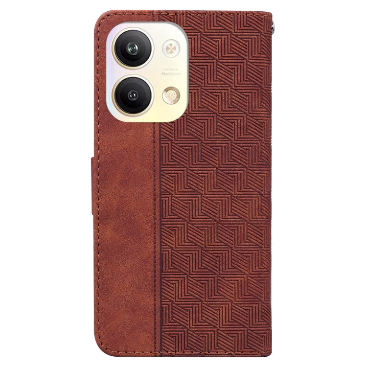 For OPPO Reno9 Pro Geometric Embossed Leather Phone Case