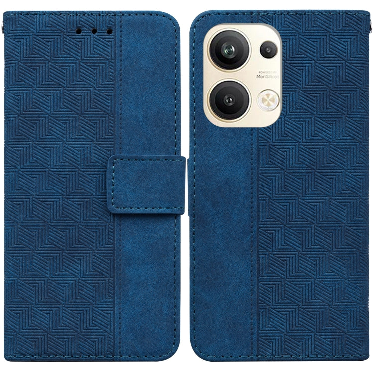 For OPPO Reno9 Pro+ Geometric Embossed Leather Phone Case
