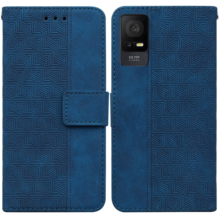For TCL 408 Geometric Embossed Leather Phone Case