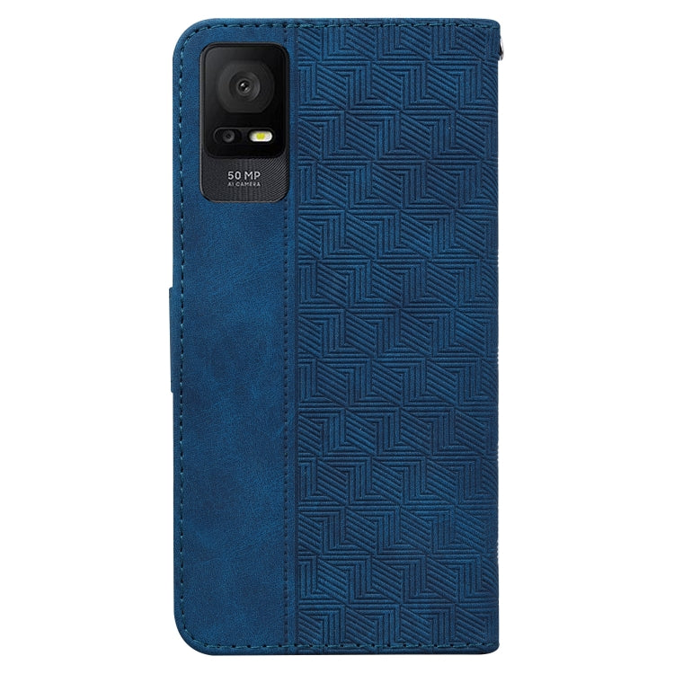 For TCL 408 Geometric Embossed Leather Phone Case