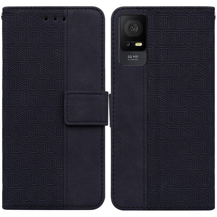 For TCL 408 Geometric Embossed Leather Phone Case