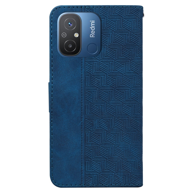 For Xiaomi Redmi 12C / 11A Geometric Embossed Leather Phone Case