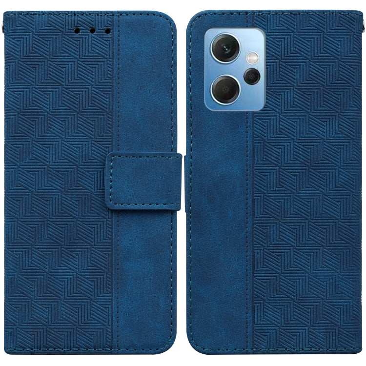 For Xiaomi Redmi Note 12 4G Global Geometric Embossed Leather Phone Case