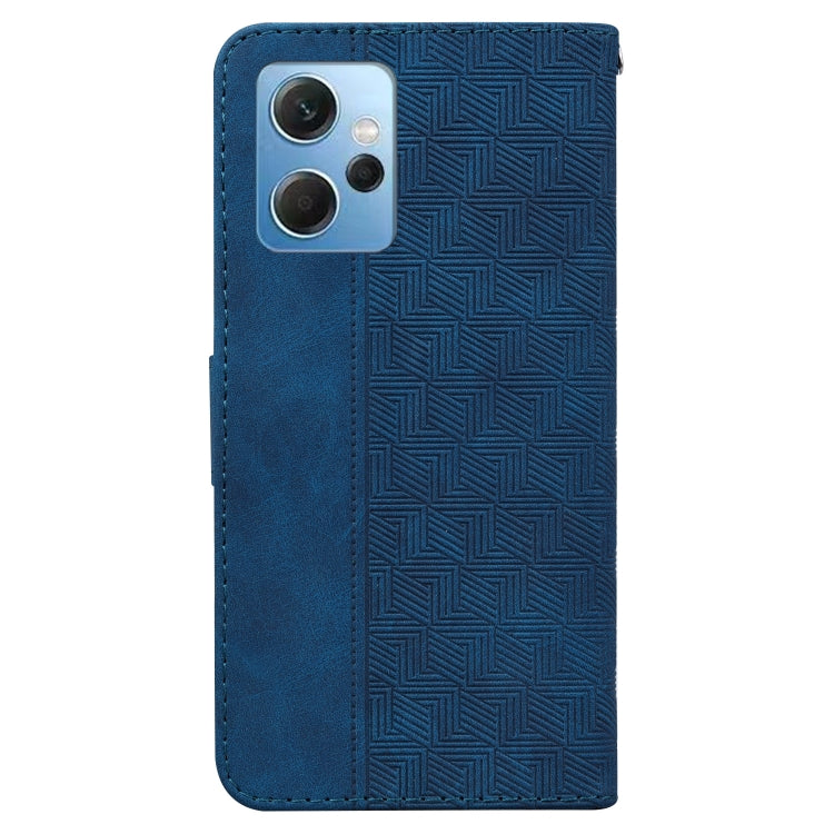 For Xiaomi Redmi Note 12 4G Global Geometric Embossed Leather Phone Case