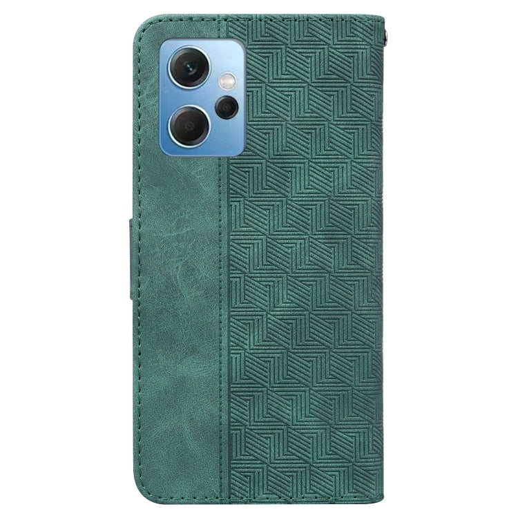 For Xiaomi Redmi Note 12 4G Global Geometric Embossed Leather Phone Case