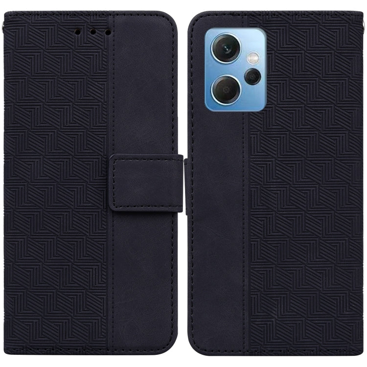 For Xiaomi Redmi Note 12 4G Global Geometric Embossed Leather Phone Case