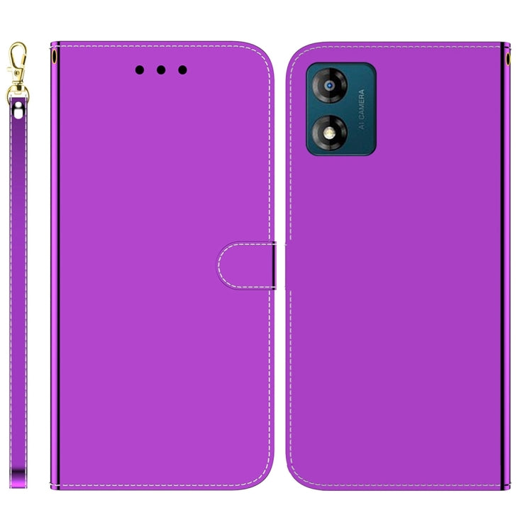 For Motorola Moto E13 Imitated Mirror Surface Leather Phone Case