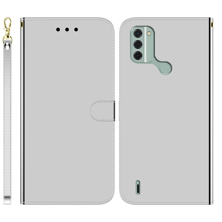 For Nokia C31 Imitated Mirror Surface Leather Phone Case